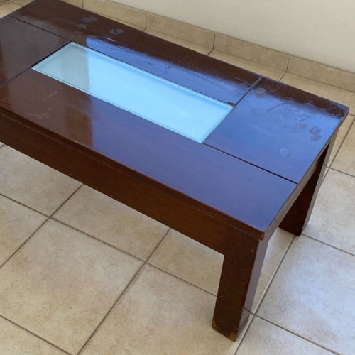 Coffee table solid wood used with marks