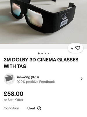 3D Glasses like new