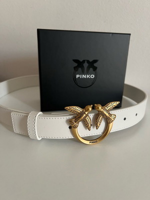 Pinko belt white new, 3cm width 89cm length