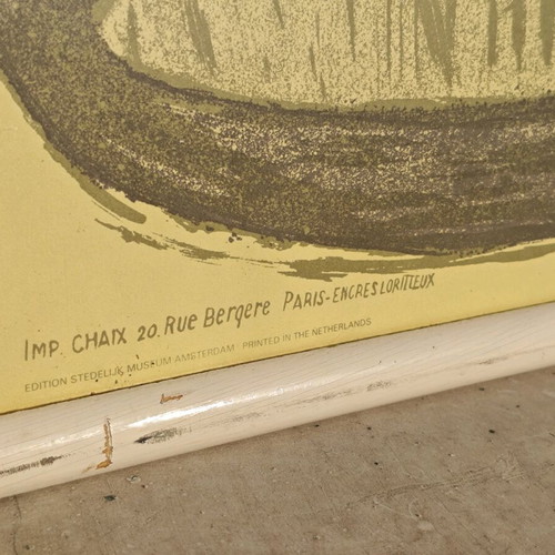 Toulouse Lautrec poster used with frame and glass