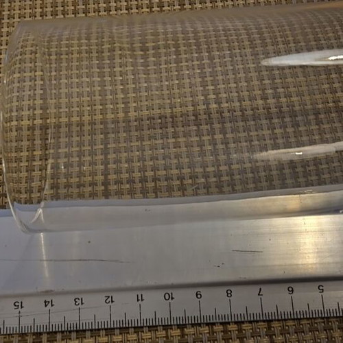 Glasses set of four large like new, handmade, unique design