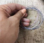 Metal bracelets used, colorful, thin, from Istanbul