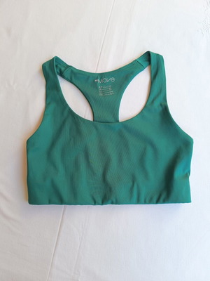 H&M Move Seamless Sports Bra Crop Top emerald green XS like new