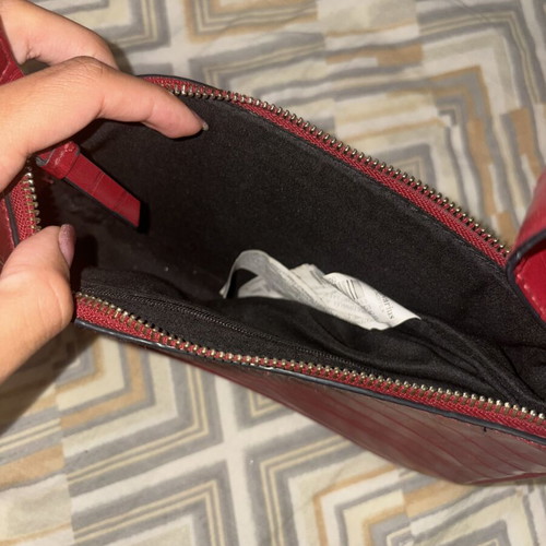 Stradivarius mini red shoulder bag
