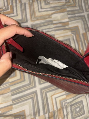 Stradivarius mini red shoulder bag