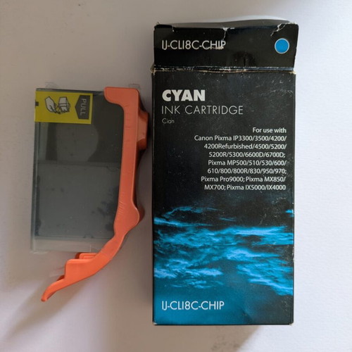 Canon PIXMA Cyan Ink Cartridge U-CLIC8-CHIP