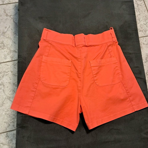 Happening No36 coral cotton high-waisted bermuda shorts like new
