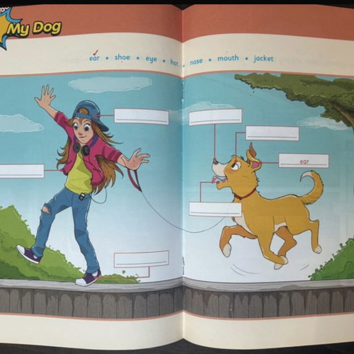 Burlington Jet! One-year Course for Juniors My First Words in English book like new