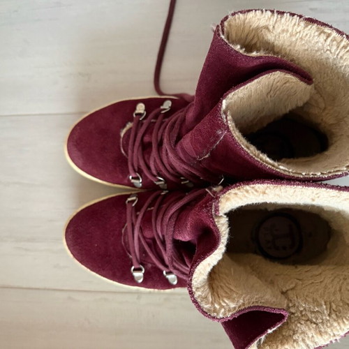 Jeffrey Campbell boots used, leather burgundy, size 39
