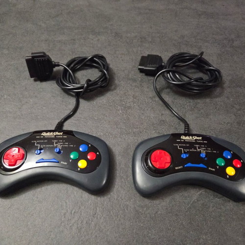 Quickshot QS-160 controllers for SNES Super Nintendo used, pack of 2