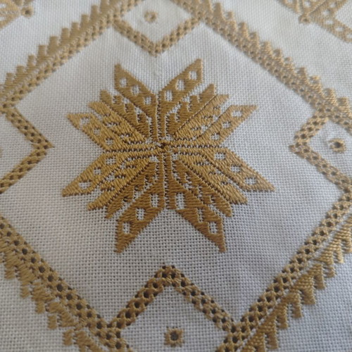 Lefkadian embroidery set of three pieces, handmade, new
