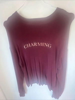 Burgundy long-sleeve shirt like new, size S