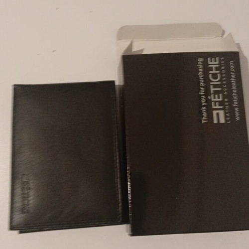 Fetiche Leather men's leather wallet black new