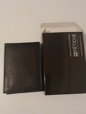 Fetiche Leather men's leather wallet black new