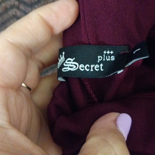 Secret Bell-Bottom Pants New Burgundy Size L