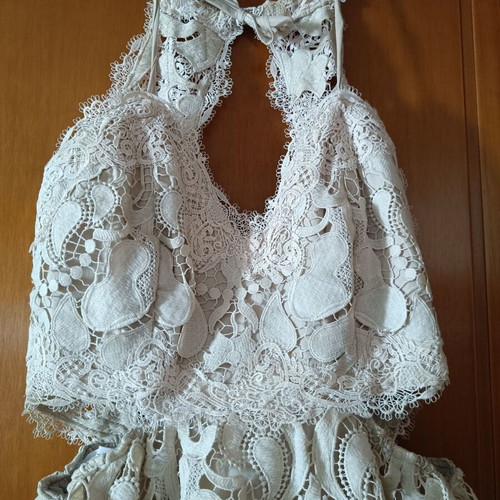 Zini couture beige dress like new, size 38