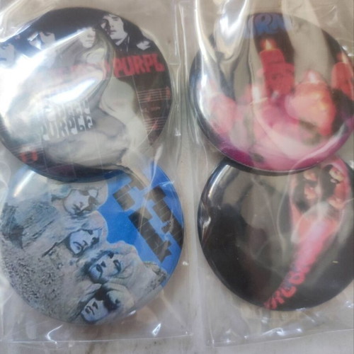 Deep Purple large pin badge set of 9, one small Perfect Strangers