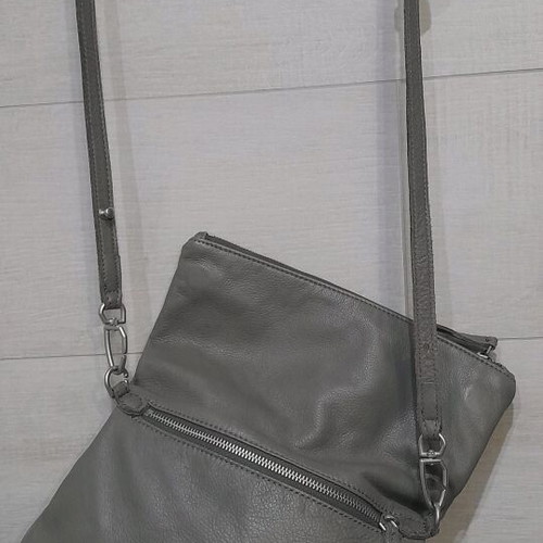 Liebeskind Berlin crossbody bag like new, gray leather