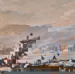 Παπαδομανωλάκης Λιμανάκι Ελαιογραφία