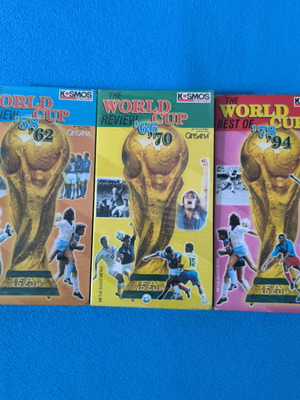 World Cup video cassettes new, collectible set of 3
