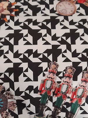 Handmade hair scrunchies with Tin Soldier design