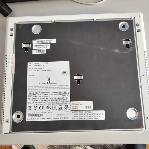 Cisco Switch WS-C2960C-8TC-S ανακατασκευασμένος με 8 θύρες 100Mbits, 2 θύρες 1000Mbits, 2 ComboSFP