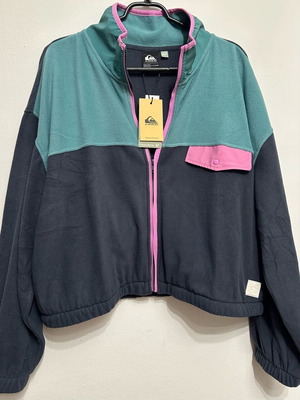 Γυναικείο Fleece Jacket Quiksilver XL καινούργιο, πολύχρωμο, cropped