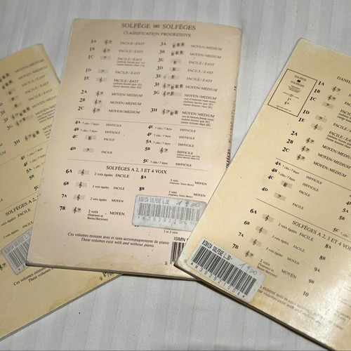 Solfege music books 3c-3d-3e like new