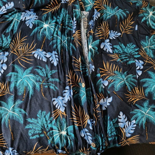 Men's Hawaiian shirt WOOF Republic used, size L
