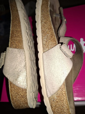 Παπούτσια Birkenstock πέδιλα μέγεθος 38 μεταχειρισμένα, μπεζ