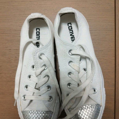 Παπούτσια Converse αθλητικά για κορίτσι μεταχειρισμένα, μέγεθος 36, λευκά