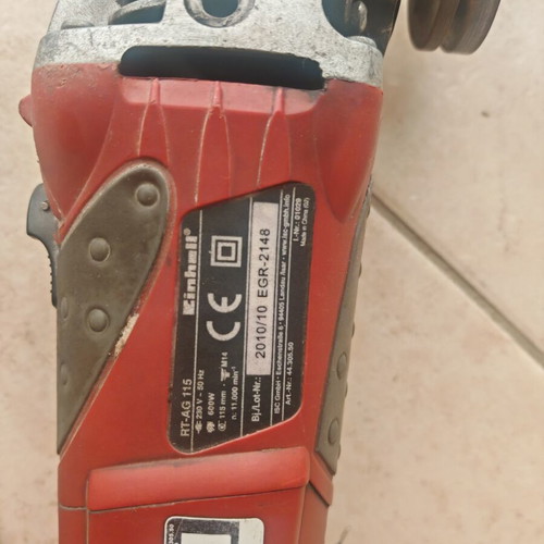 Einhell angle grinder used, cable needs replacement
