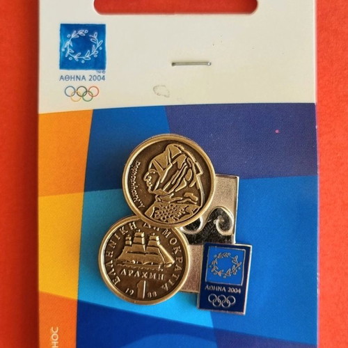 Athens 2004 Collectible Pins Set of 7, New