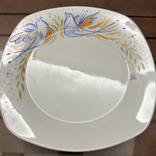 Collectible porcelain plate with G. Stathopoulos design, set of 12