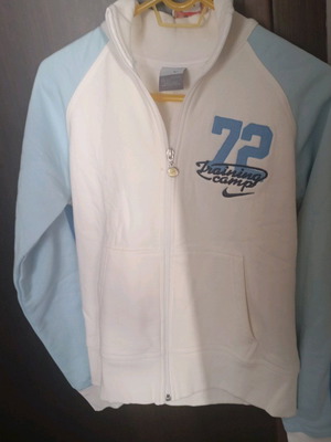 Jacket new unisex white and turquoise size XL for ages 13-15