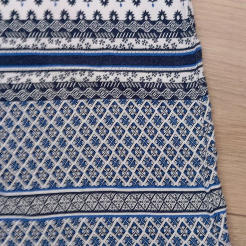 Tom Tailor caftan dress 152 cm like new, white and blue