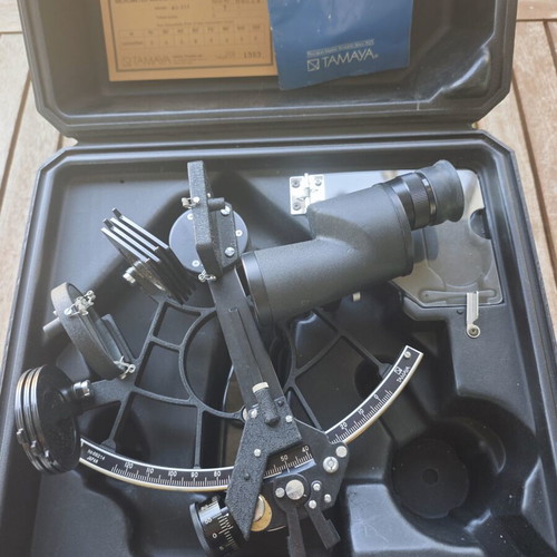 Tamaya MS-833 Marine Sextant like new with case and certificate