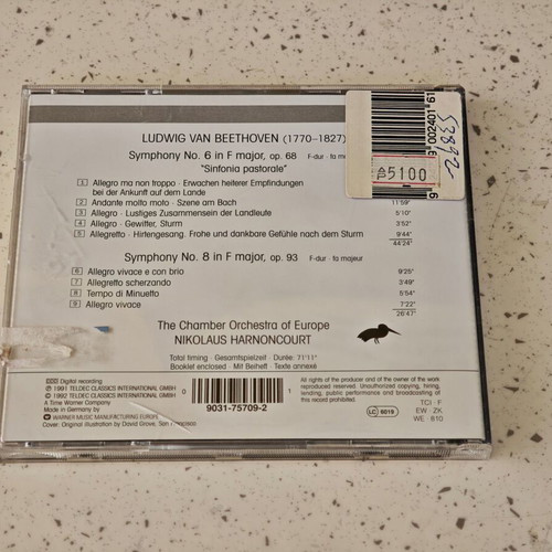 Beethoven Symphony No. 6 & No. 8 CD