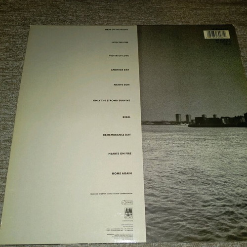 Bryan Adams Into The Fire LP Album like new, rock