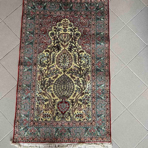 Hereke museum handmade pure silk double-knot rug new