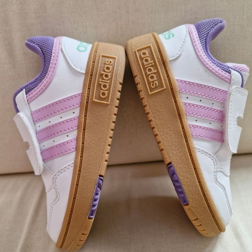 Adidas Hoops 3.0 CF kids sneakers size 25 new, white and lilac