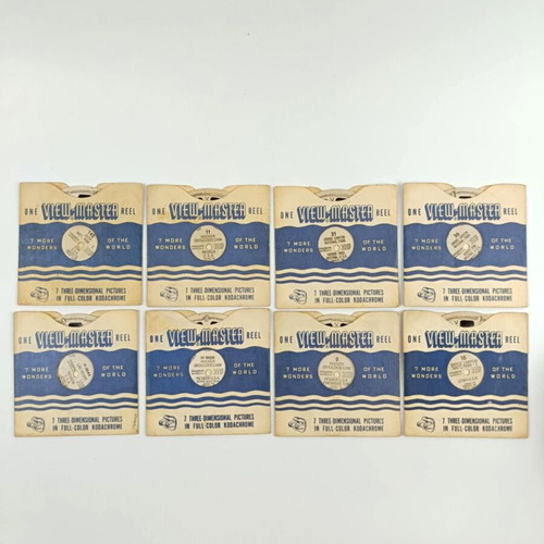 Sawyer's View Master βακελίτη με 8 μεταχειρισμένα reels της δεκαετίας του '50