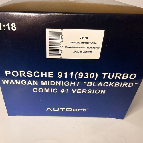 AUTOART Porsche 911 (930) Turbo Wangan Midnight “Blackbird” scale 1/18