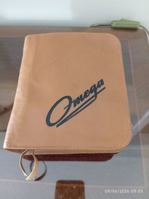 Omega vintage ηλεκτρικό σίδερο ταξιδίου καινούργιο στην αυθεντική θήκη