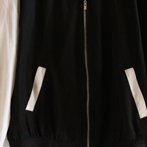 Cardigan white/black like new, size M