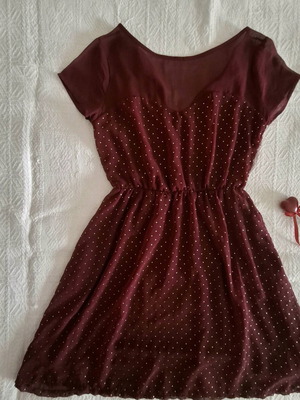 Mini Cocktail Bordeaux Dress Stradivarius used, size S