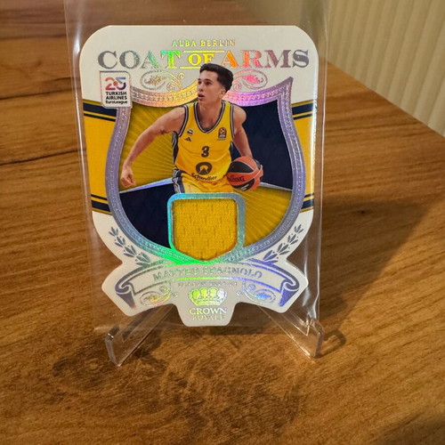 Matteo Spagnolo patch coat of arms like new Panini Crown Royale
