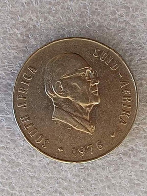 Κέρμα South Africa 50 Cents 1976 μεταχειρισμένο, νικέλιο