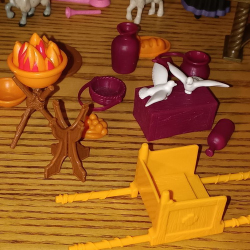 Mattel Disney Hunchback Notre Dame figure lot with Esmeralda, Phoebus, Frollo, gargoyles, horses