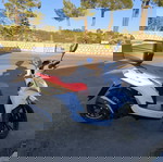 Symphony ST 125 LC ABS σαν καινούργιο, άσπρο σκούτερ με ανεμοθώρακα